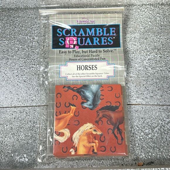 b. dazzle 1994 Vintage Scramble Squares Horses NIB - Picture 1 of 4
